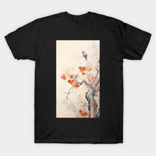Cute Autumn Bird Design T-Shirt